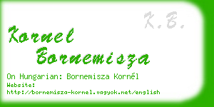 kornel bornemisza business card