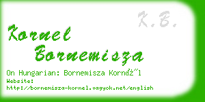 kornel bornemisza business card